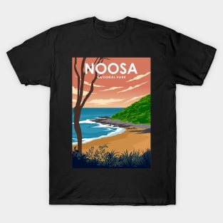 Noosa National Park Australia Minimal Travel Poster T-Shirt